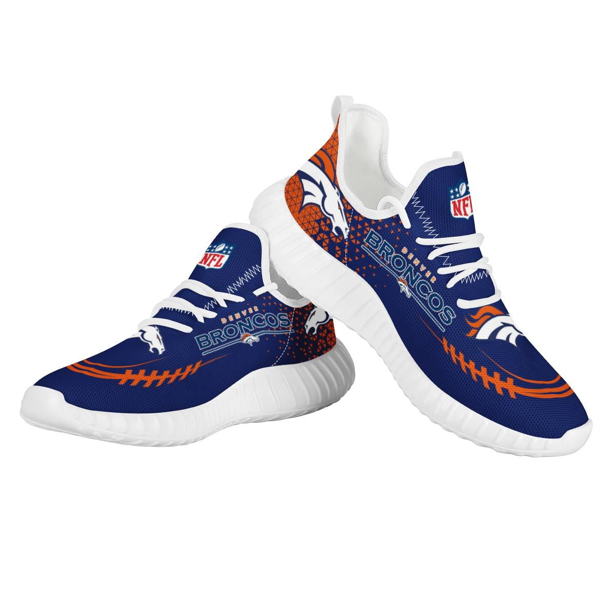 Women's NFL Denver Broncos Mesh Knit Sneakers/Shoes 009